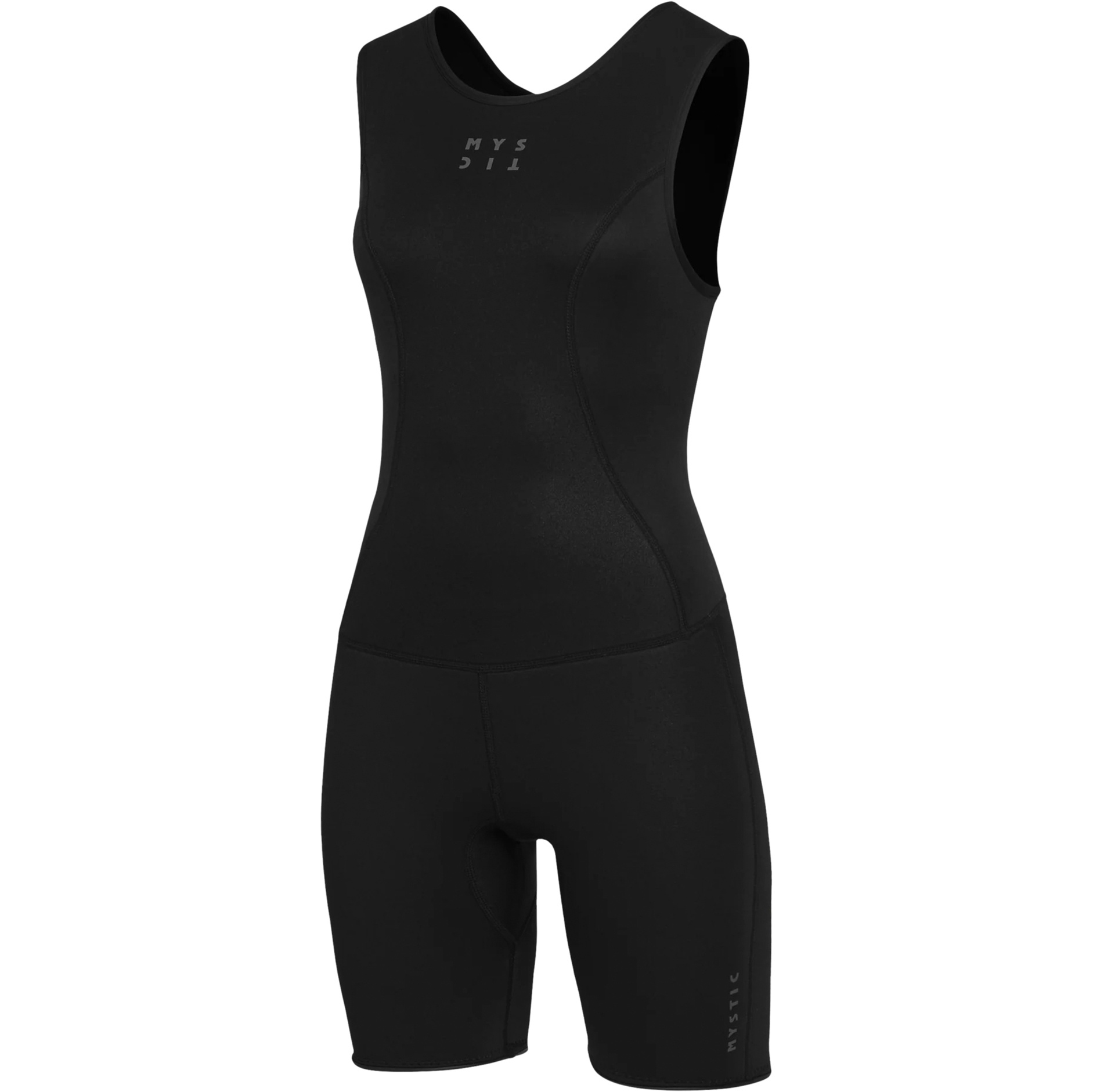 2025 Mystic Womens Brand 2mm Zip Free Short Jane Wetsuit - Black